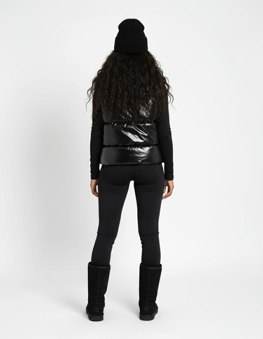 Patent Leather button up Vest
